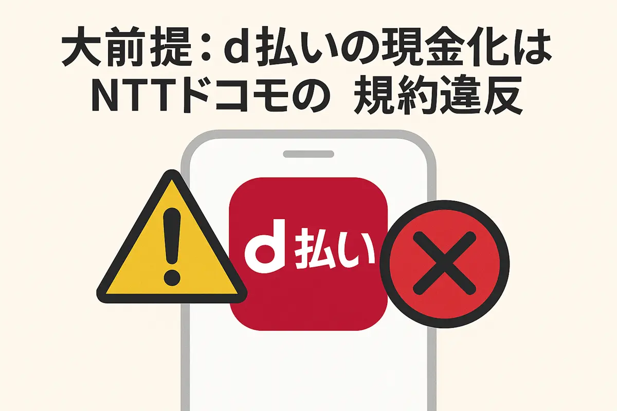 d払い現金化は規約違反